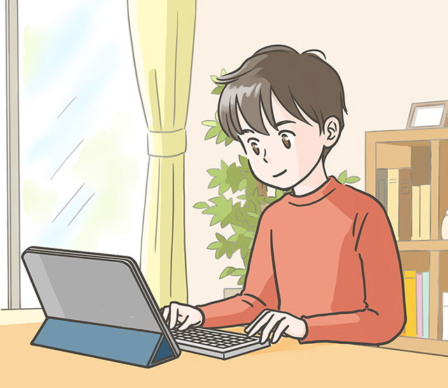 勉強している子ども